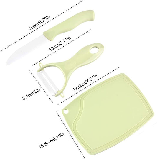 Fruit set with knife, peeler and cutting board - LOT 60 PCS