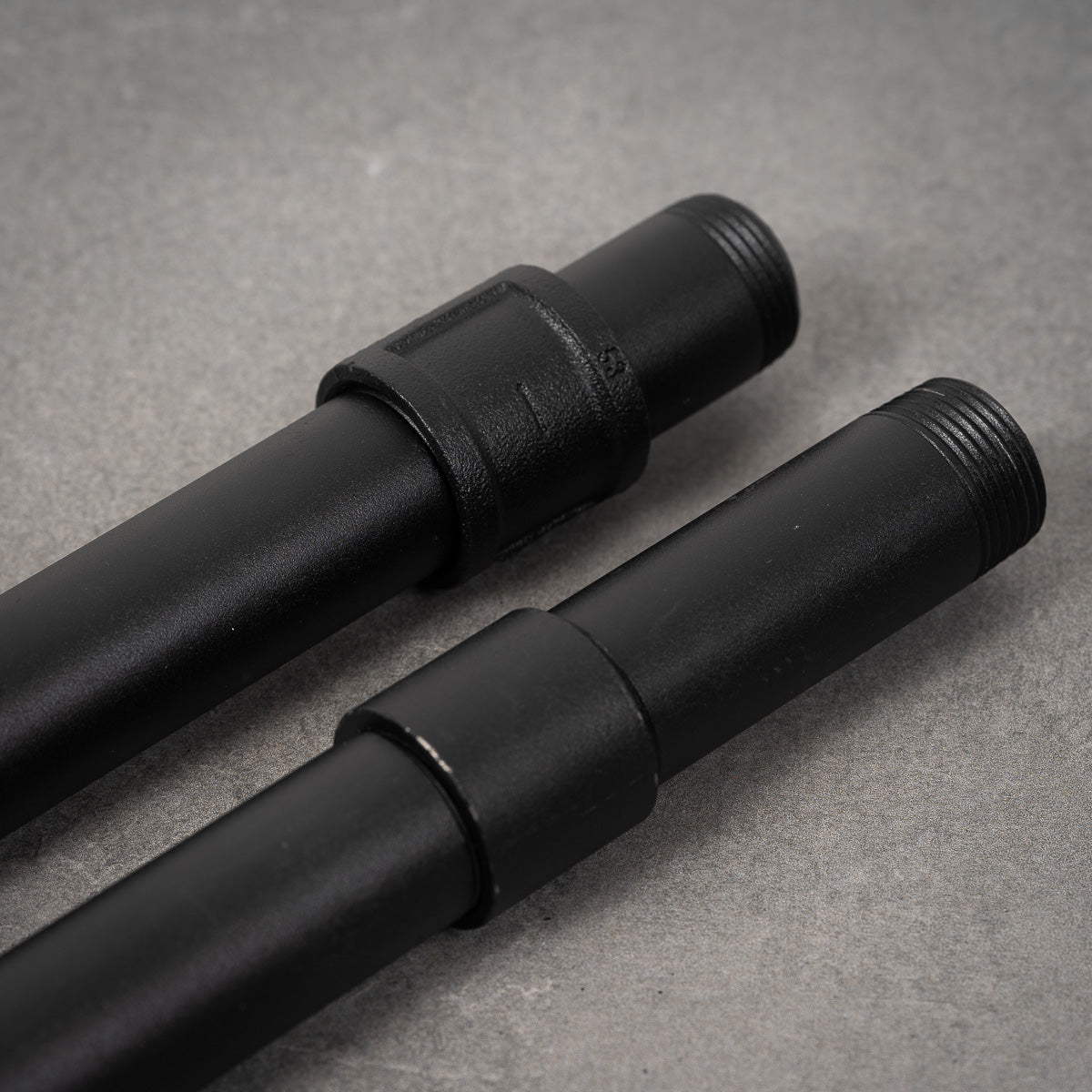 Rørkobling glat - 26 mm - Sortlakeret