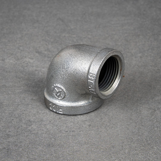 Rørbøjning 90° - 40 mm - 32 mm - Galvaniseret