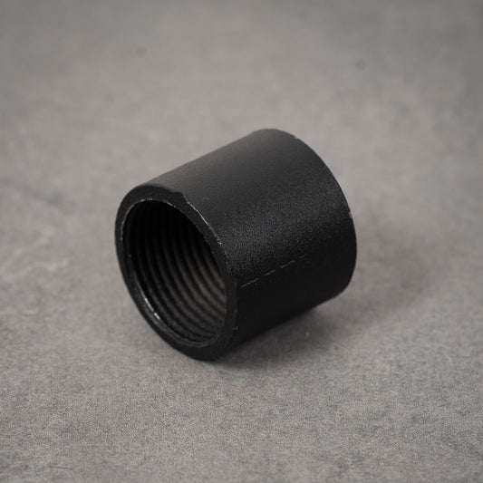 Putkiliitin sileä - 20 mm - Mustamaalattu