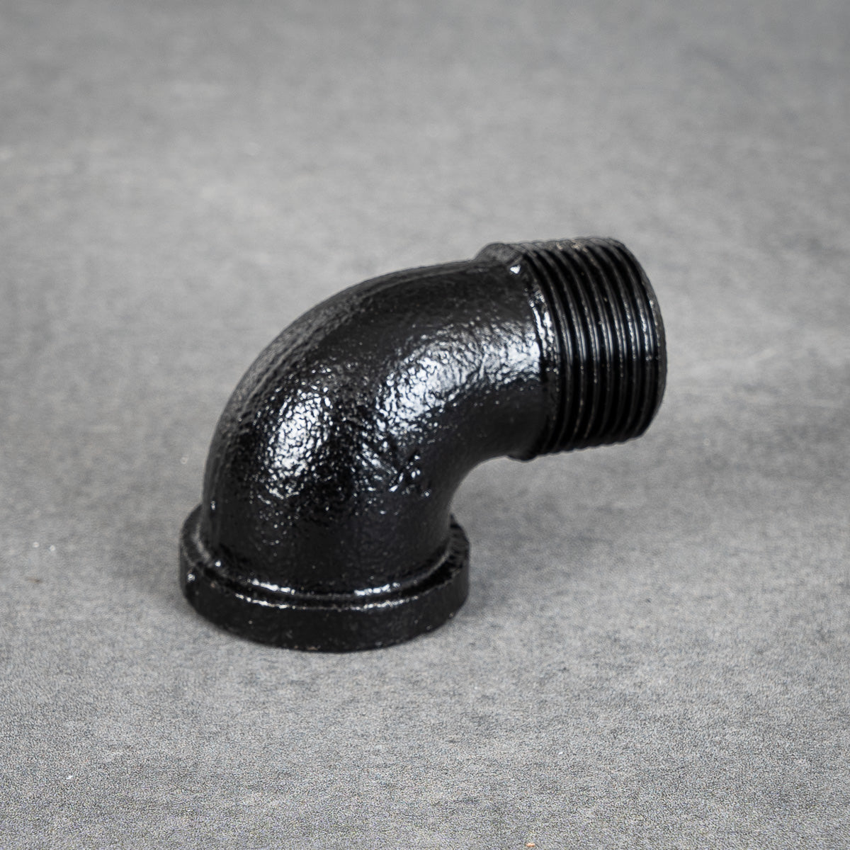 Rørbøjning 90° m/f - 26 mm - Sortlakeret