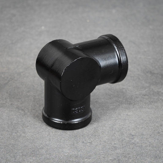 Fri Three-way coupling - 32 mm - Black lacquered