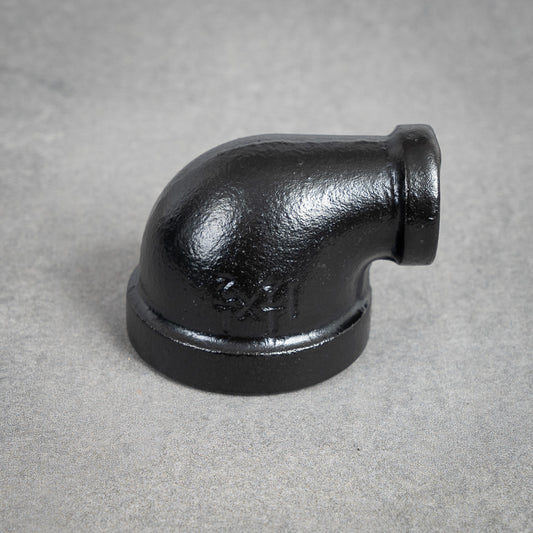 Rørbøjning 90° - 40 mm - 20 mm - Sortlakeret