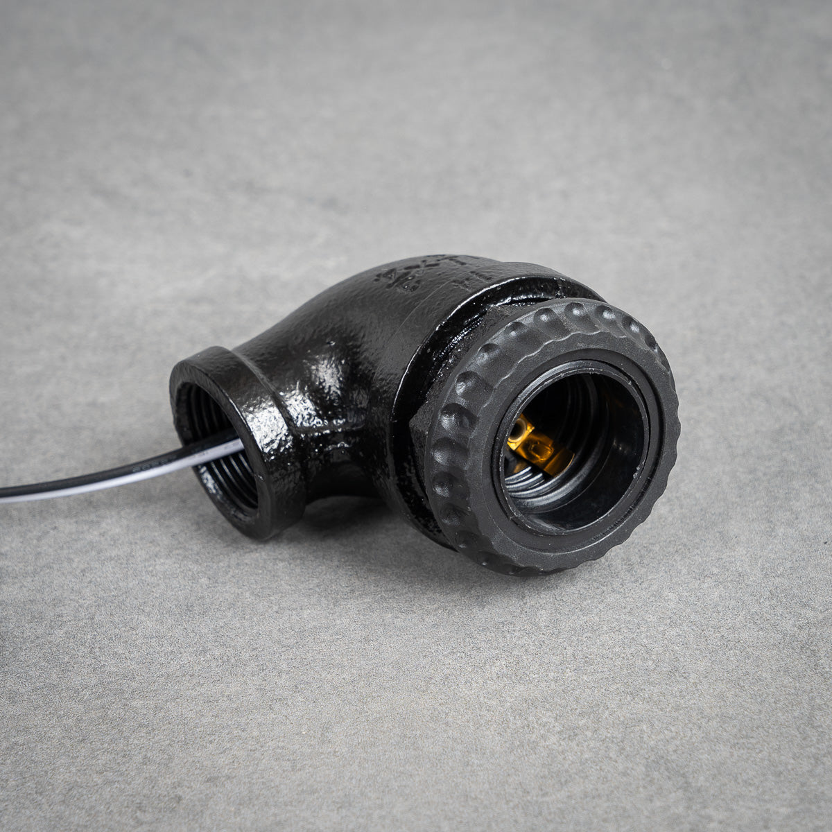 Rørbøjning 90° - 40 mm - 26 mm - Sortlakeret