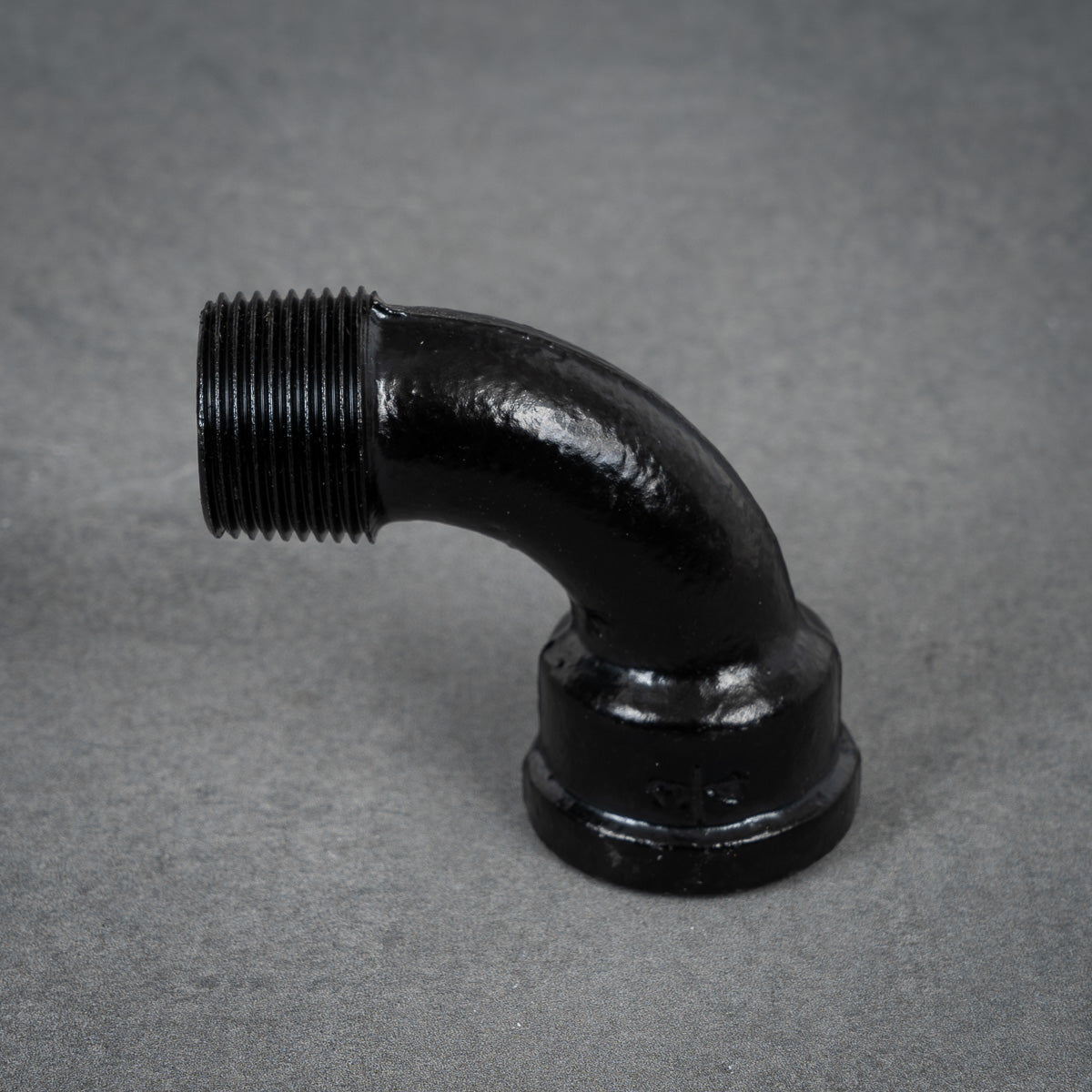 Langbøjning 90° m/f - 26 mm - Sortlakeret