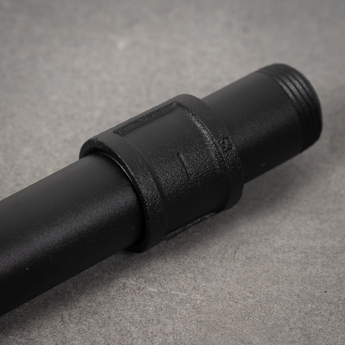 Rørkobling antik - 32 mm - Sortlakeret