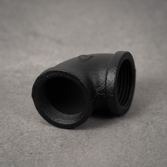 Rohrbogen 90° - 32 mm - Schwarz lackiert