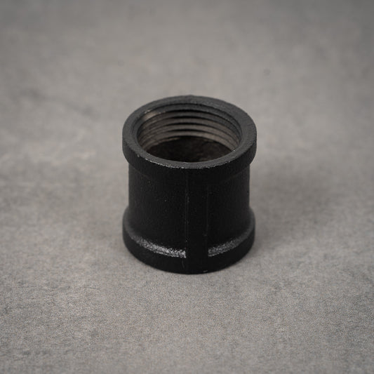 Rohrverbindung antik - 32 mm - schwarz lackiert