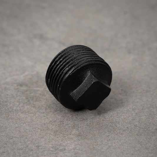 Rohrstopfen - 32 mm - Schwarz lackiert