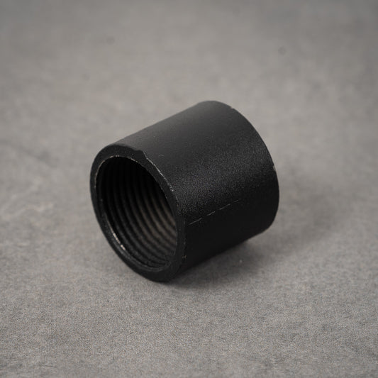 Rørkobling glat - 32 mm - Sortlakeret