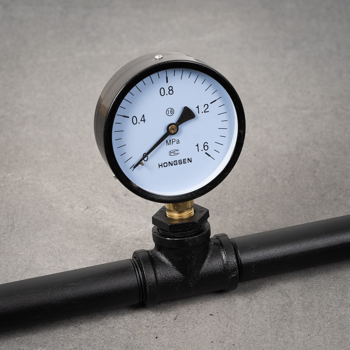 Pressure gauge Hongsen - 20 mm - Black/copper