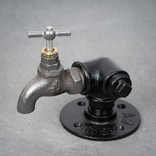 Wandhalterung / Fuß, 4 Löcher - 26 mm - Schwarz lackiert