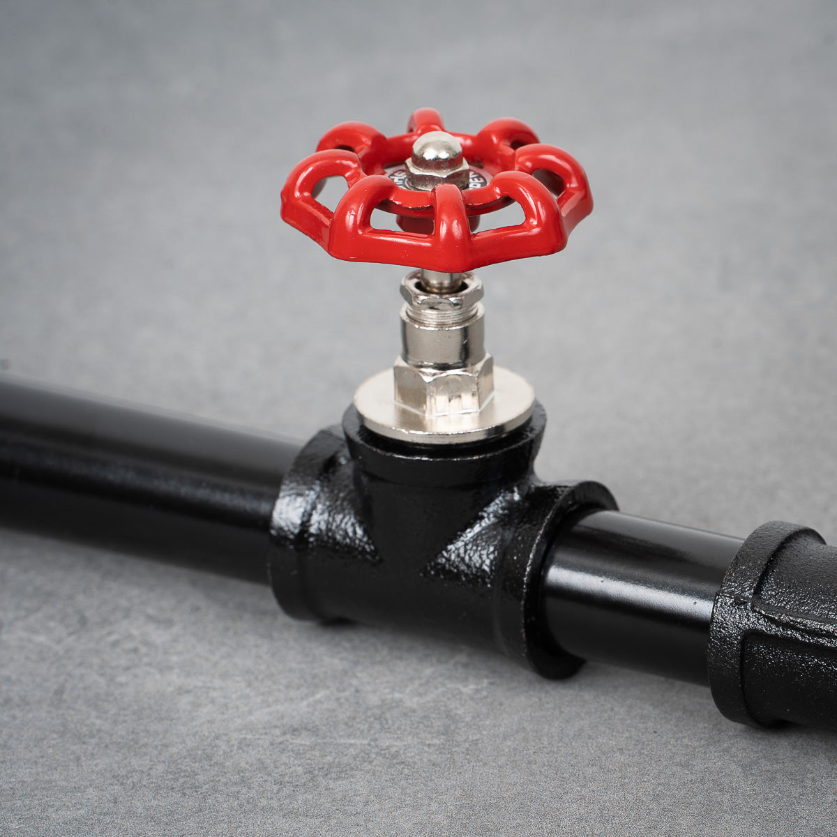 Handwheel - 26 mm - Red / silver