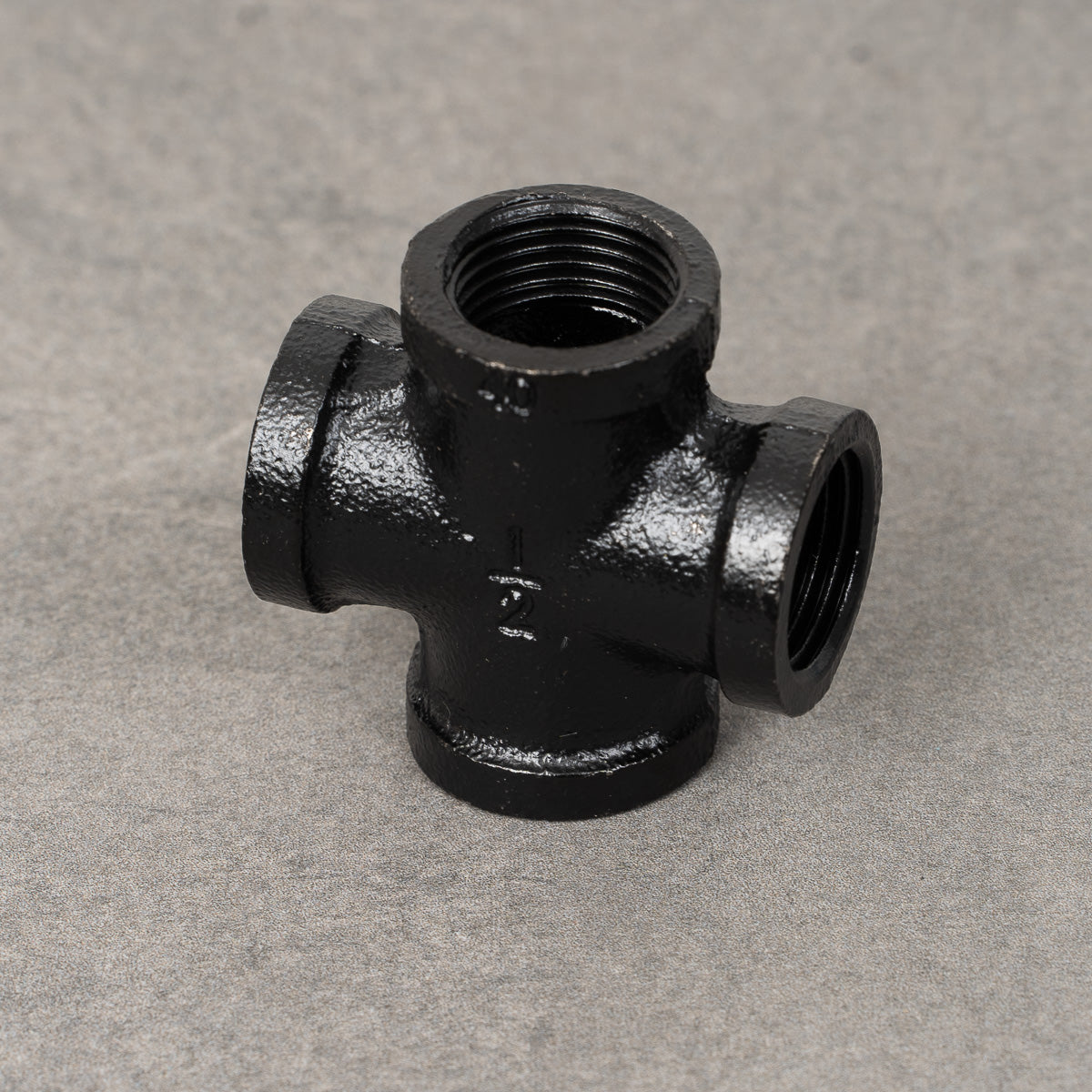 Fyr-kors - 20 mm - Sortlakeret