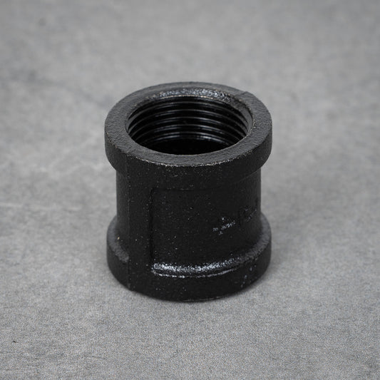 Rohrverbindung antik - 26 mm - schwarz lackiert