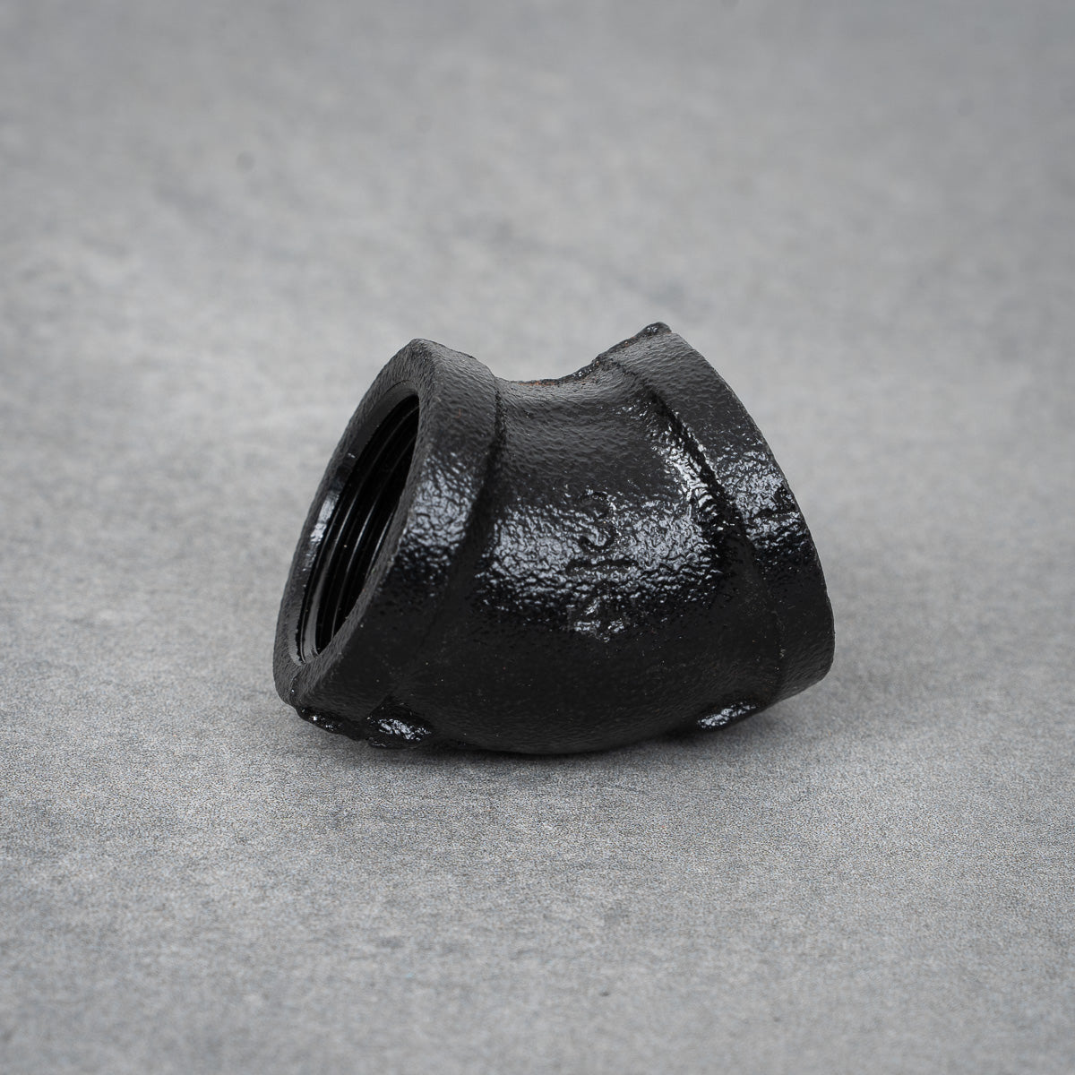 Pipe bend 45° - 26 mm - Black lacquered