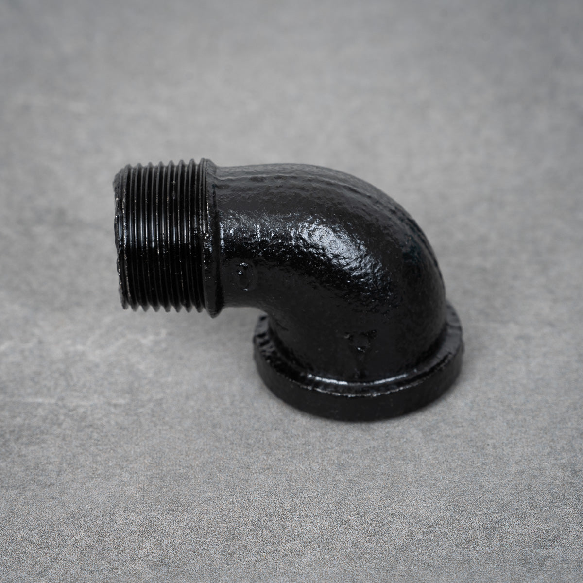 Rørbøjning 90° m/f - 26 mm - Sortlakeret