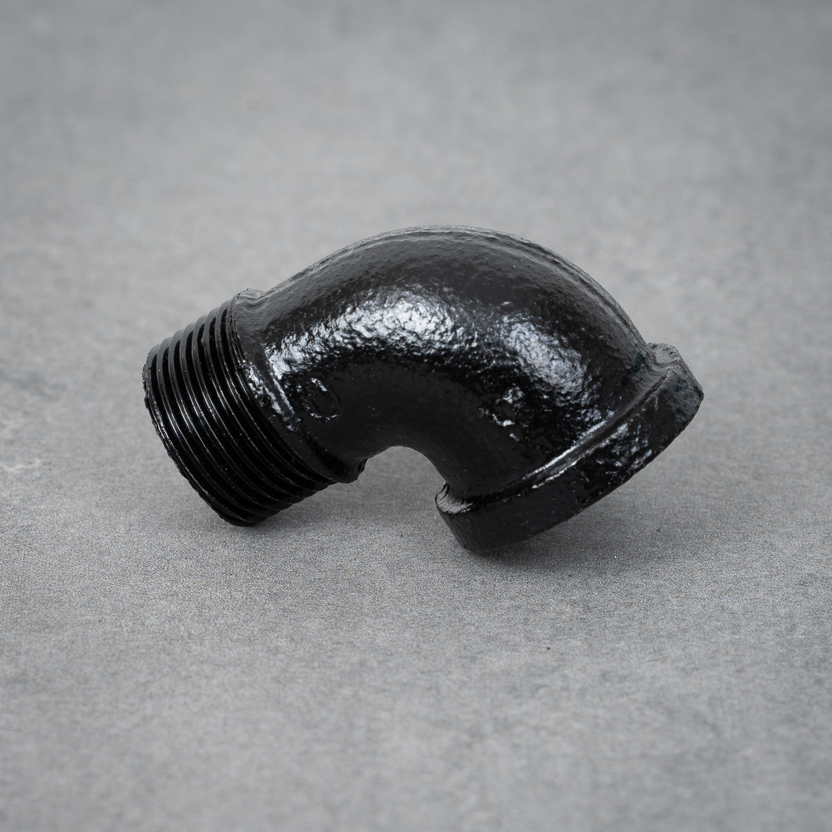 Rørbøjning 90° m/f - 26 mm - Sortlakeret