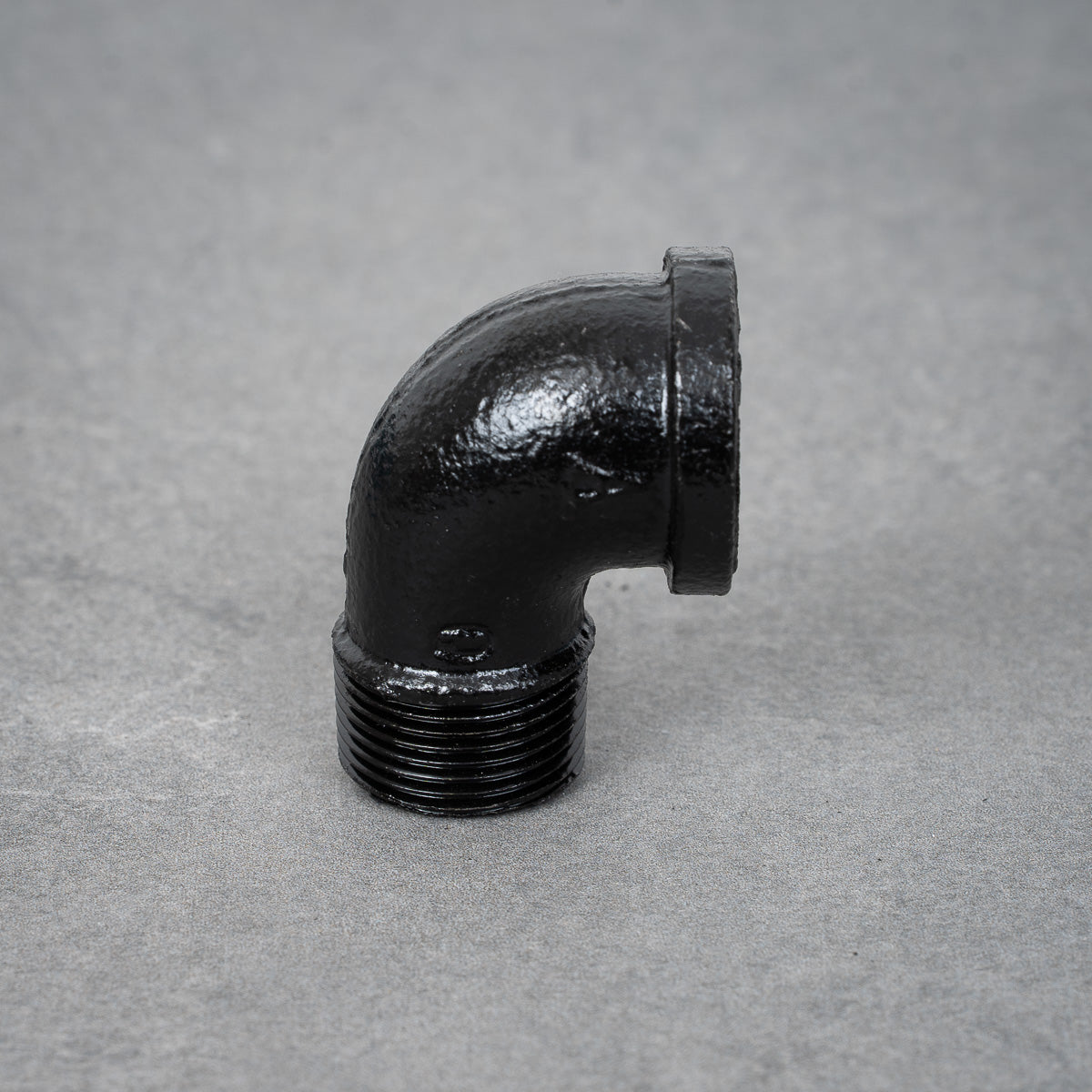 Rørbøjning 90° m/f - 26 mm - Sortlakeret