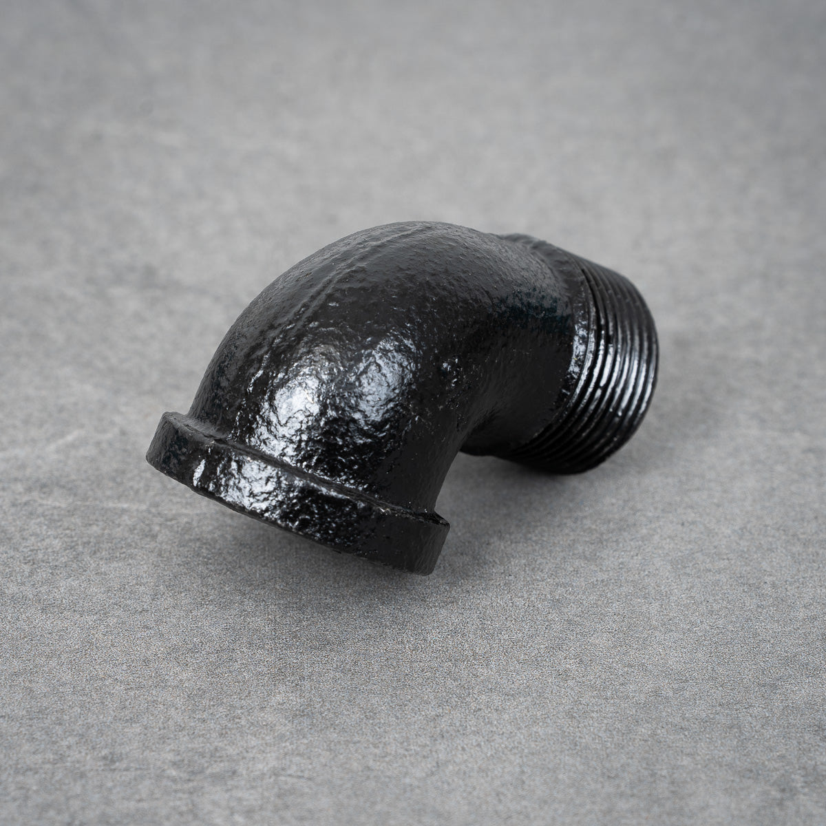 Rørbøjning 90° m/f - 26 mm - Sortlakeret