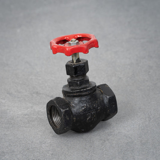 Vattenventil rött vred - 26 mm - Röd / svart