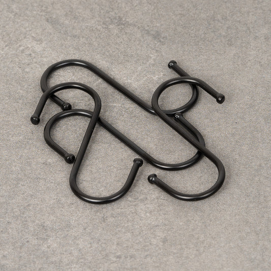 S-krog krog 70 mm - 20 mm - Sortlakeret