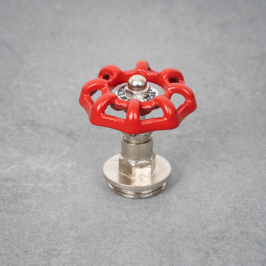 Håndtag - 26 mm - Rød / sølv