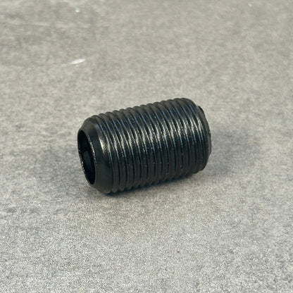 Gängnippel lang - 20 mm - Sortlakeret