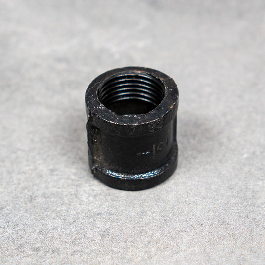 Rörkoppling antik - 20 mm - Svartlackerad – 2:a sortering