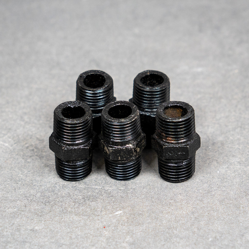 Dubbelnippel - 20 mm - Svartlackerad – 2:a sortering