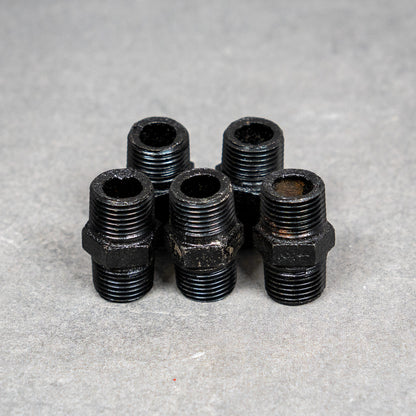 Dubbelnippel - 20 mm - Svartlackerad – 2:a sortering