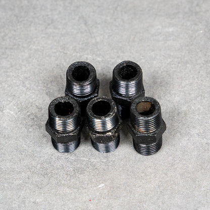 Dubbelnippel - 20 mm - Svartlackerad – 2:a sortering