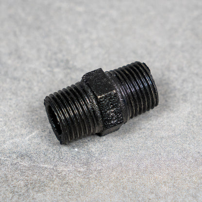 Dubbelnippel - 20 mm - Svartlackerad – 2:a sortering