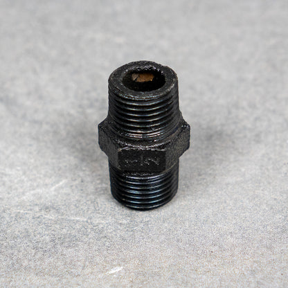 Dubbelnippel - 20 mm - Svartlackerad – 2:a sortering