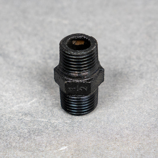 Dubbelnippel - 20 mm - Svartlackerad – 2:a sortering