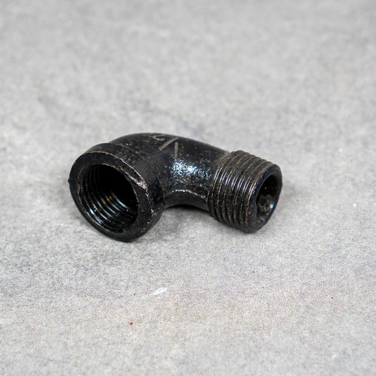 Rörböj 90° m/f - 20 mm - Svartlackerad – 2:a sortering