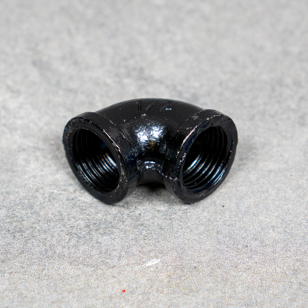 Rörböj 90° - 20 mm - Svartlackerad – 2:a sortering