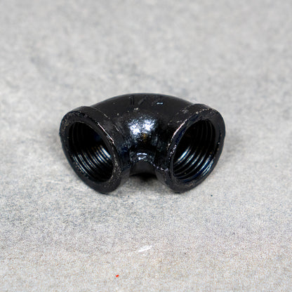 Rörböj 90° - 20 mm - Svartlackerad – 2:a sortering