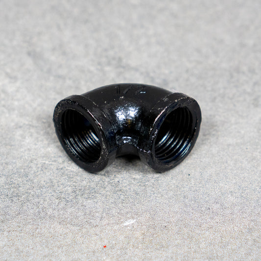 Rörböj 90° - 20 mm - Svartlackerad – 2:a sortering