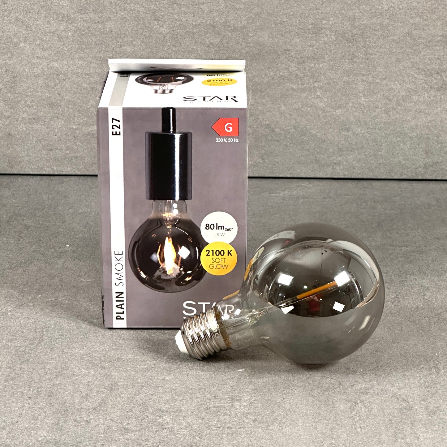 STAR Big Bulb LED E27 Plain Smoke