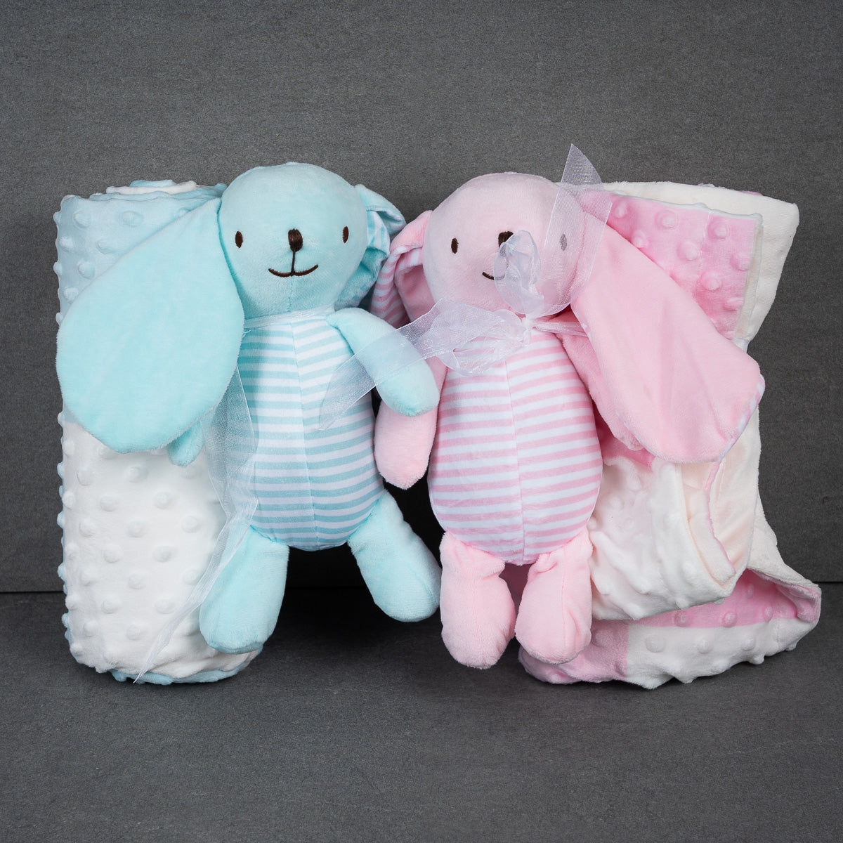 Baby-Set. Decke und Kuscheltier / Teddybär.