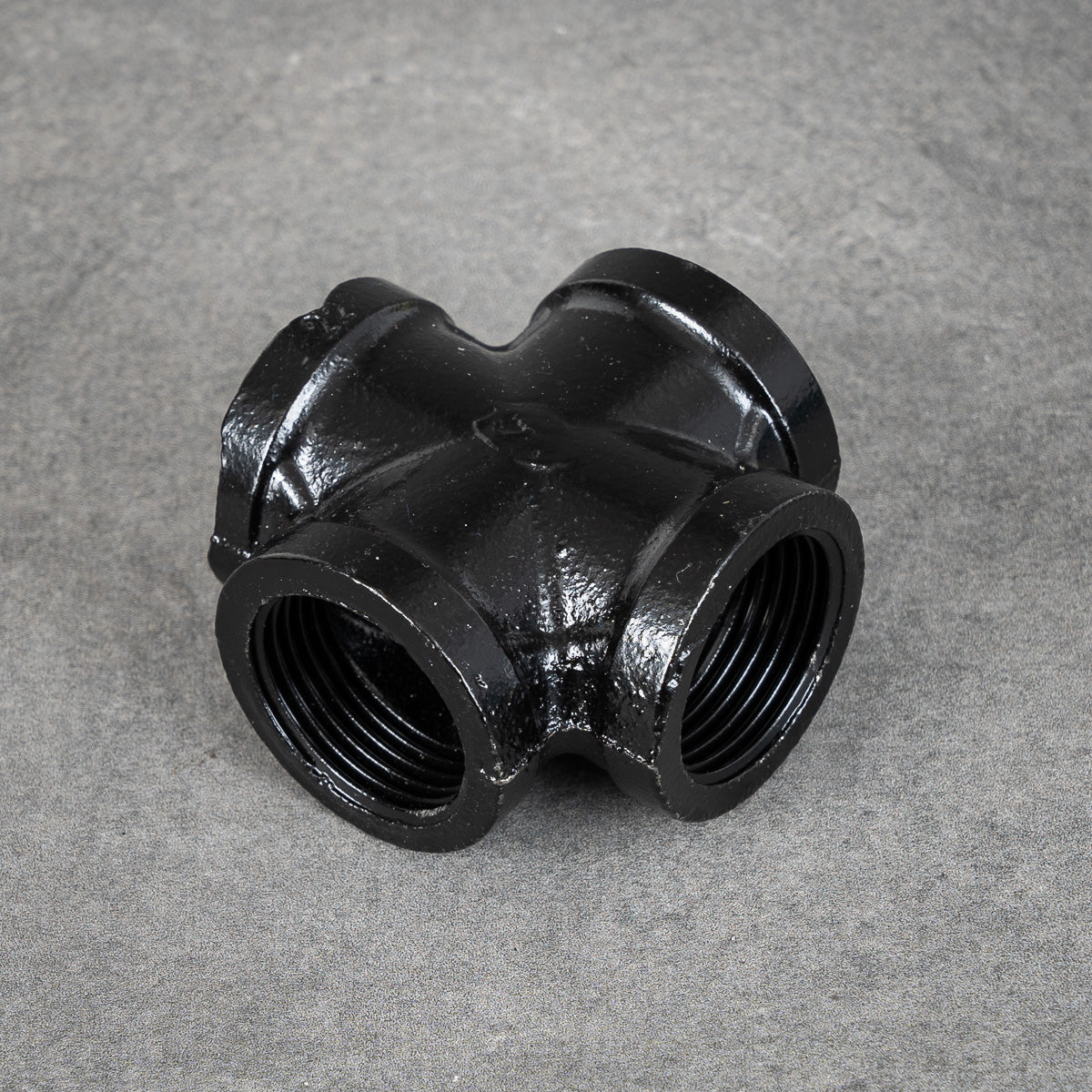 Fire cross - 32 mm - Black painted