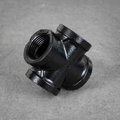 Fire cross - 32 mm - Black painted