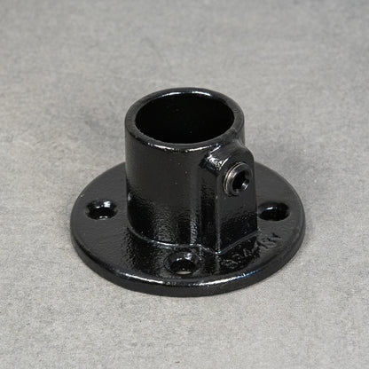 Väggfäste / fot, flytande, 4-hål - 32 mm - Svartlackerad