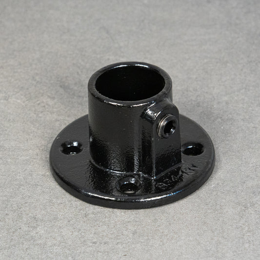 Väggfäste / fot, flytande, 4-hål - 32 mm - Svartlackerad