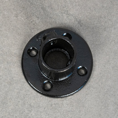 Väggfäste / fot, flytande, 4-hål - 32 mm - Svartlackerad