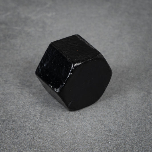 Hexagon end nut / external plug - 26 mm - Black lacquered