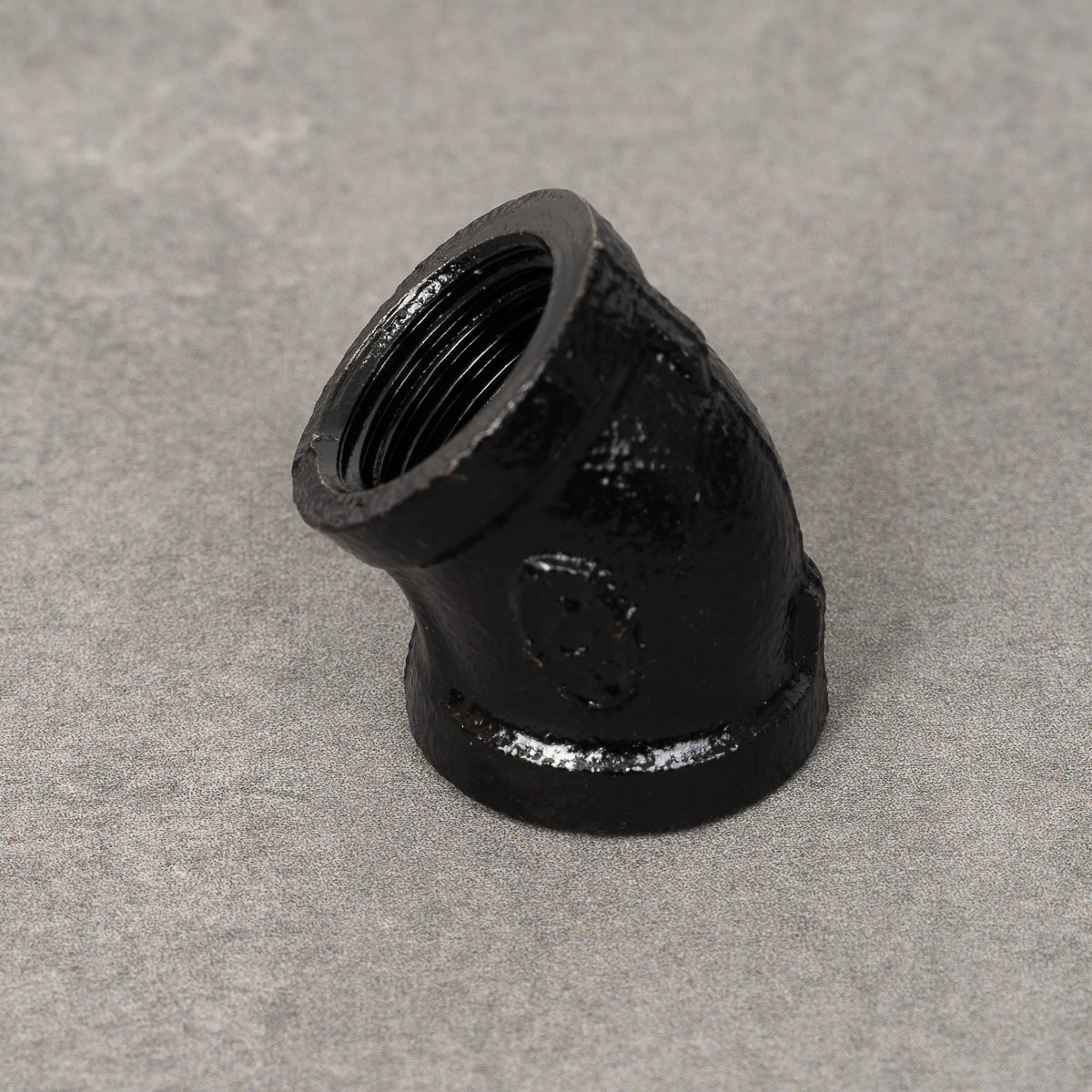 Pipe bend 45° - 20 mm - Black painted